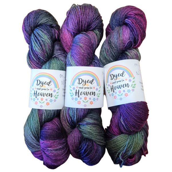 Dyed and Gone to Heaven Hand Dyed Sock Yarn - My Worst Nightmare