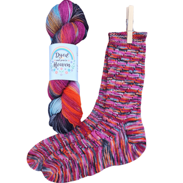 Dyed and Gone to Heaven Hand Dyed Sock Yarn - Lady Belinda
