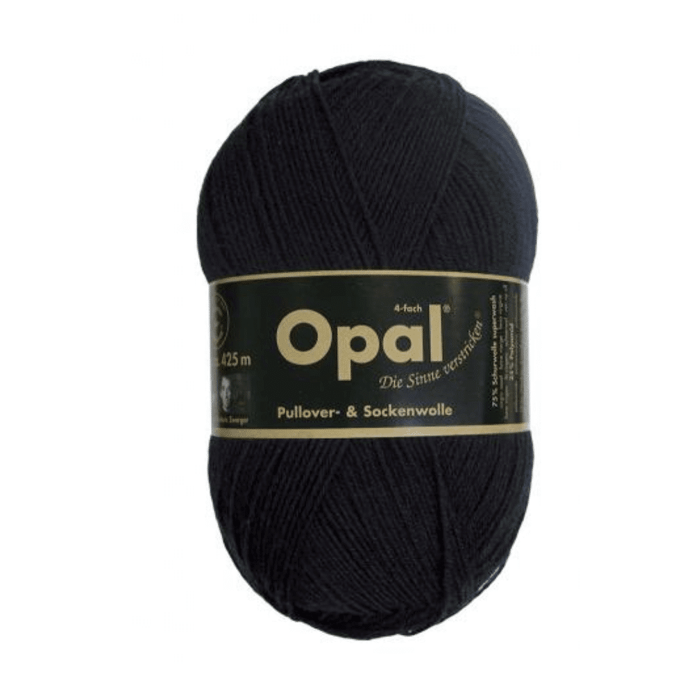 Opal 4ply Sock Yarn - Black 2619