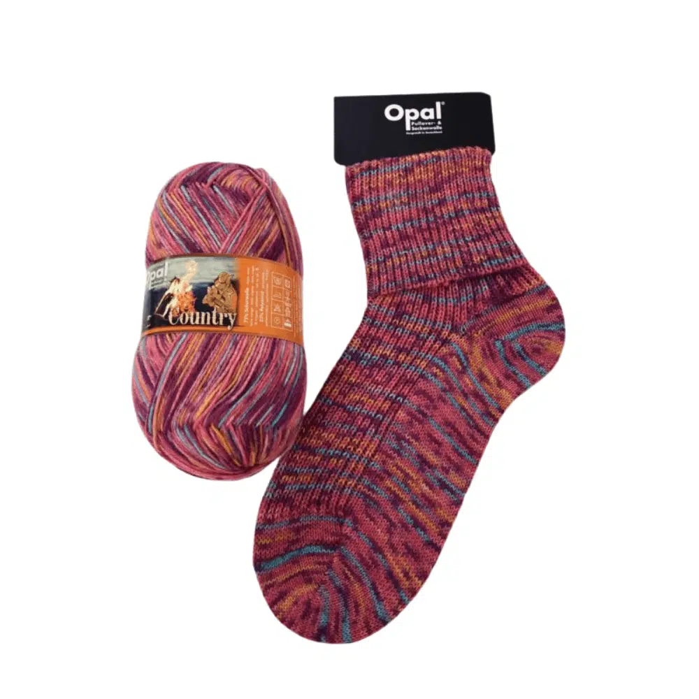 Opal Country 4ply Sock Yarn - 11294 Flame Warm