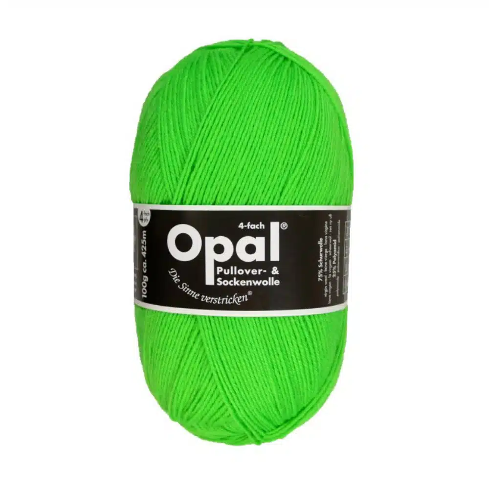 Opal 4ply Sock Yarn - Neon Green 2011
