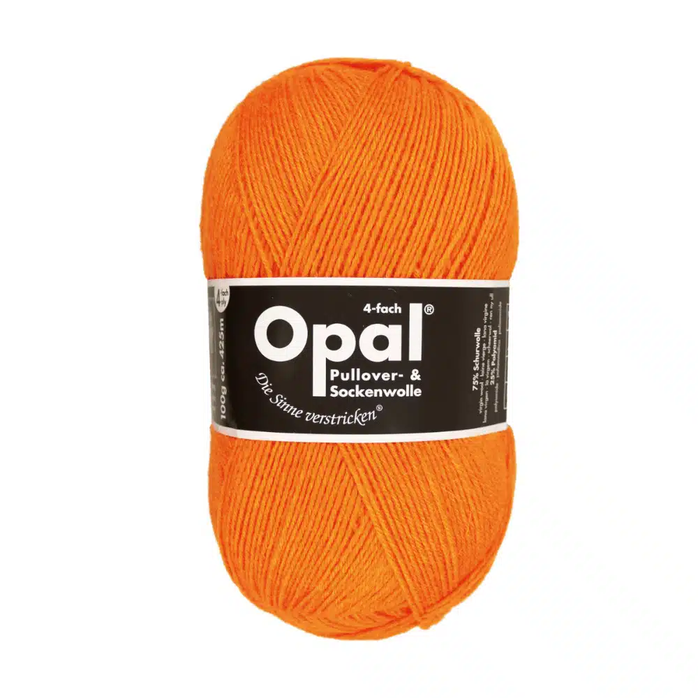 Opal 4ply Sock Yarn - Neon Orange 2103