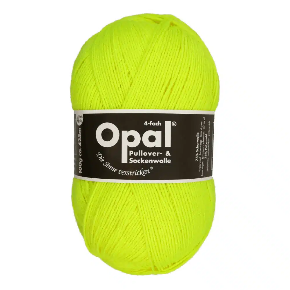 Opal 4ply Sock Yarn - Neon Yellow 2012