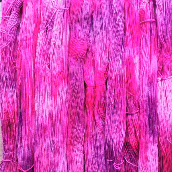 Dyed and Gone to Heaven Hand Dyed Sock Yarn - Pink Door