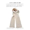 Sitting Knitting Patterns - Lacy Cable Scarf
