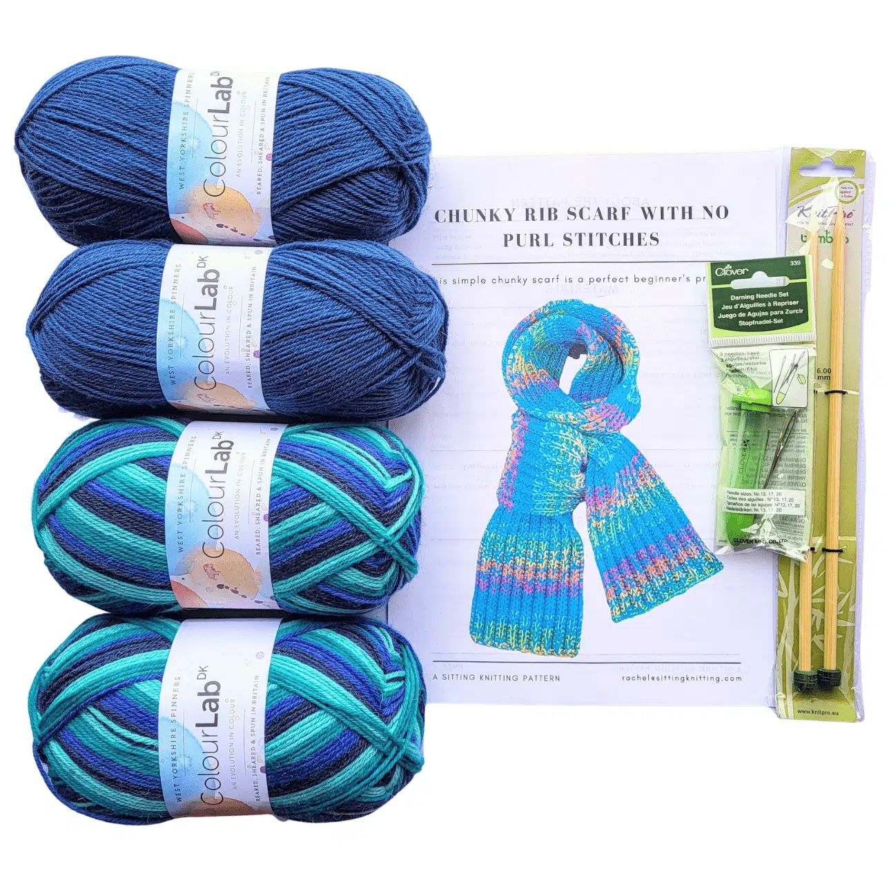 Sitting Knitting - Falling Leaves Wrap Kit - Deluxe