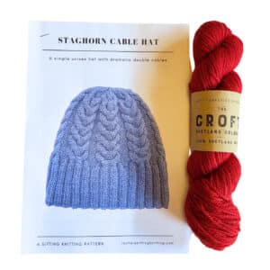 Sitting Knitting kits - staghorn hat - full kit