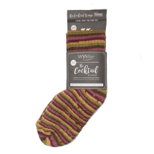 West Yorkshire Spinners Luxury Socks - The Cocktails Collection - Passionfruit Cooler