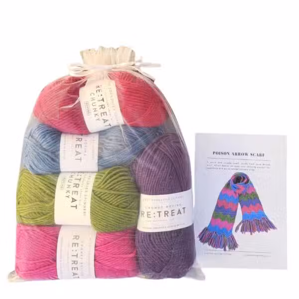 Sitting Knitting - Poison Arrow Scarf - Standard Kit