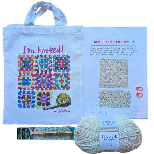 Sitting Knitting Beginner's Crochet Kit - Kit photo - Z Sitting Knitting - Beginner's Crochet Kit