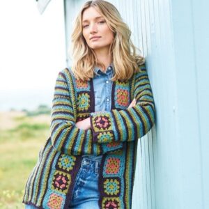 Stylecraft Patterns - 9966 Ladies Crochet Granny Motif Cardigans